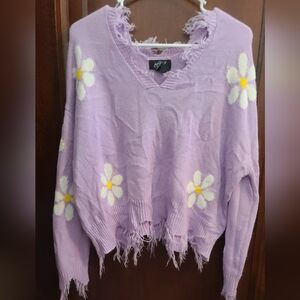 Just Polly Daisy Sweater- Size Medium